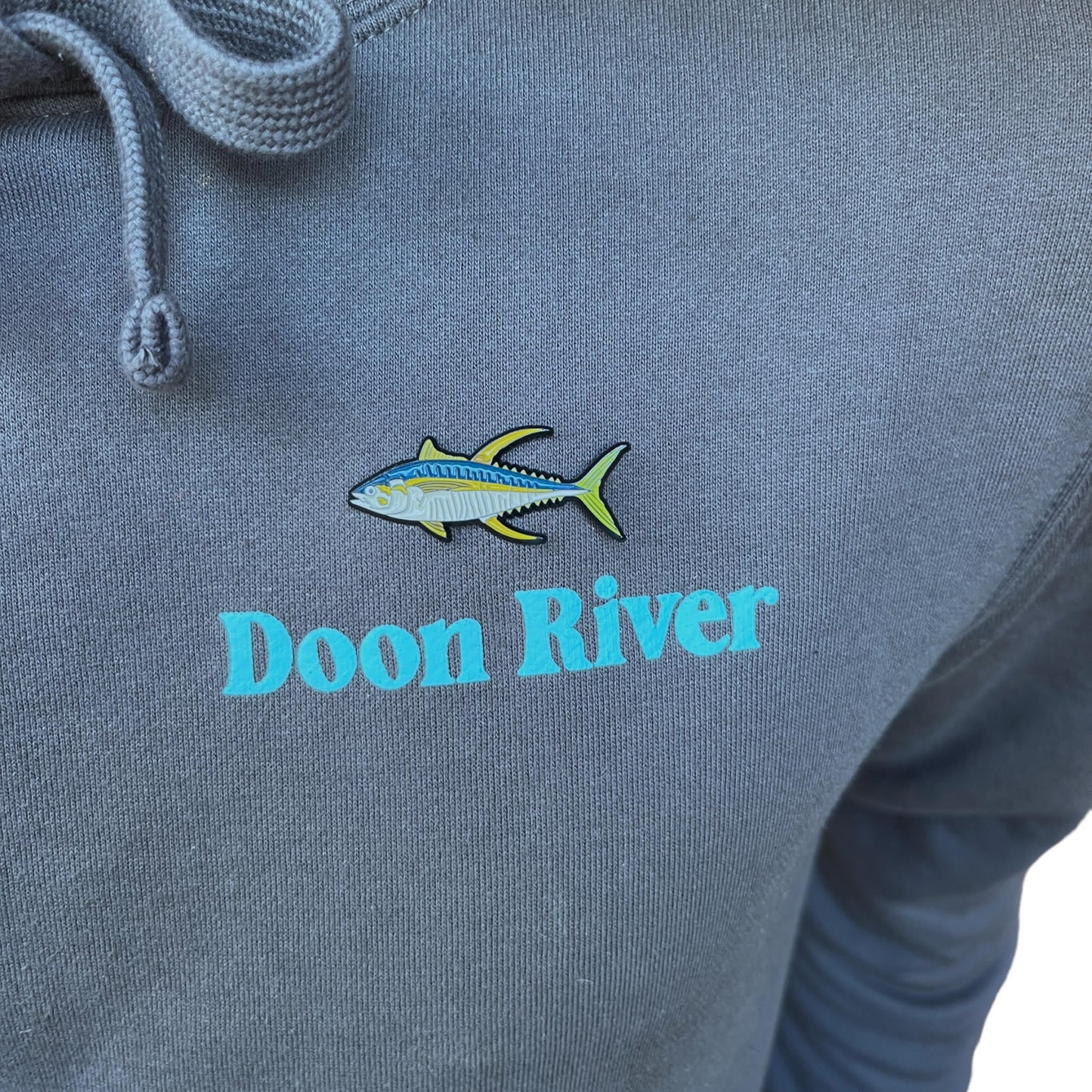 Doon River - Organic Hoodie In Charcoal